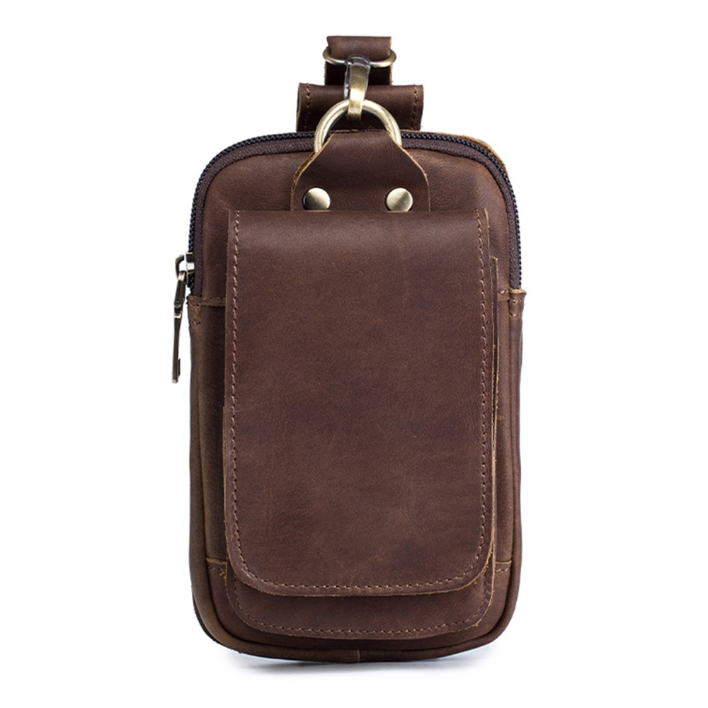 Outdoor Sport Bag - Borsa da Cintura Vintage in Pelle
